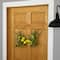 22" Yellow Lemon & Daisy Springtime Half Wreath